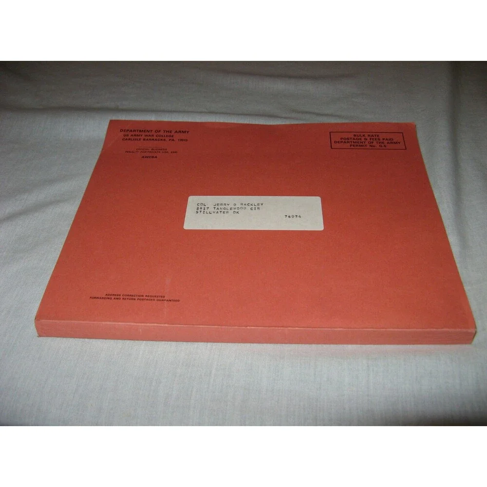 1905-1982 Directory US Army War College Present And Former Staff And Faculty
